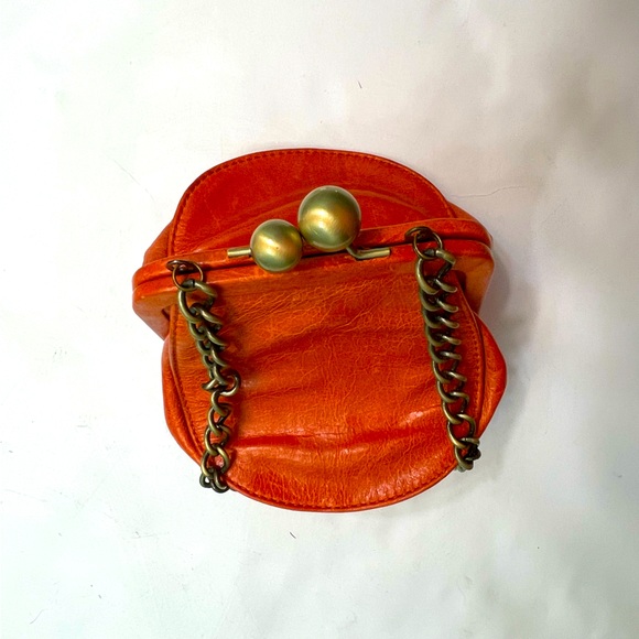 Hobo International Leather Handbag Orange - Picture 10 of 11